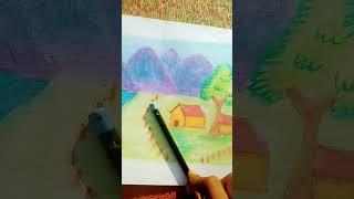 new video drawing scenery kirti art and craft