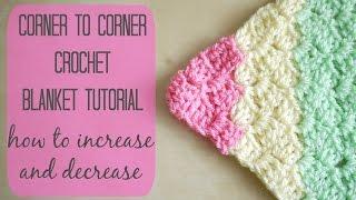 CROCHET: How to crochet the corner to corner 'C2C' blanket | Bella Coco