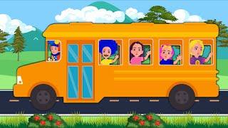 Wheels on the bus | Nursery rhymes & Kids songs - Kuku and Cucudu Cartoon