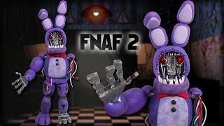 FNAF 2  WITHERED BONNIE Posable Figure Tutorial  Polymer Clay  Porcelana Fría