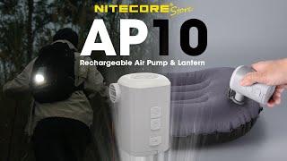 Nitecore AP10 Compact Rechargeable Electric Air Pump with Light