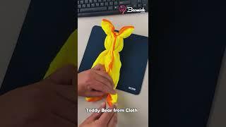 DIY Teddy Bear from Cloth  #diy #teddybear #clothes