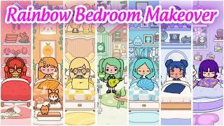  7 Aesthetic Rainbow Bedroom Ideas in Toca Boca ️ Toca House Ideas | Toca Amore TV