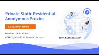 With ABC S5 Proxy Real Static Residential IP, Start $0.13/IP/24 Hours