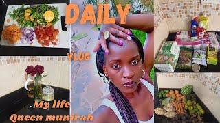 DAILY VLOG: Healthy foods to eat for dinner// Mini grocery haul// Lots of fruits #lifestyle #vlog