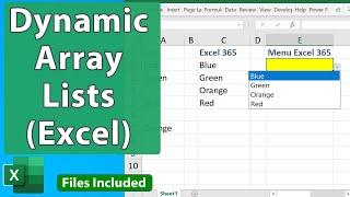 Data Validation List with Dynamic Arrays in Excel - EQ 95