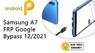 Samsung A7 2018 (A750F) The Latest 2021 Remove FRP Lock Google bypass Repair Tutorial