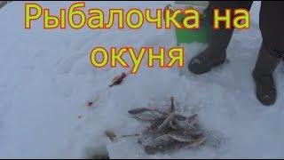 Зимняя рыбалка на окуня !!!   Клев окуня на балансиры . Застряли в снегу!!!!