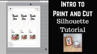 Silhouette Studio Tutorial Intro Basic Print and Cut