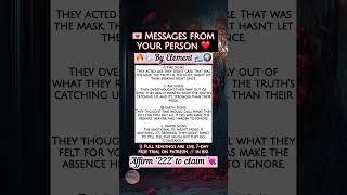  Messages From Your Person  by Element  #channeledmessages