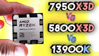 Ryzen 9 7950X3D Vs. Ryzen 7 5800X3D & i9-13900K - Who Needs This CPU....?!