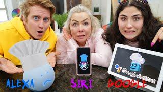 ALEXA vs GOOGLE vs SIRI Who can make the best cake? Ai Battle #1