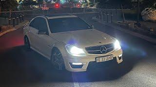 NIGHT POV DRIVE: 2012 MERCEDES BENZ C63 AMG (W204) | 6.2L V8 460HP(336KW) 600NM |