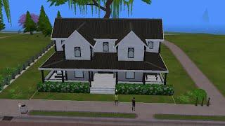Black and White Mansion | The Sims 4 Speed Build