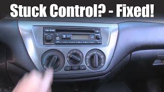 How to fix a stuck heater control knob // EVO// Lancer// Mitsubishi - Boosted Films