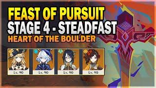 Feast of Pursuit - Stage 4: Heart of the Boulder - Steadfast Difficulty | Genshin Impact