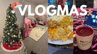 VLOGMAS WEEK 1| preparing for flu season , thanksgiving, putting up our tree & etc! FT iHealth