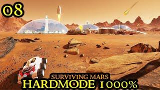 Building the Martian University in Surviving Mars HARDMODE 1000% Difficulty || HARDCORE Survival 08