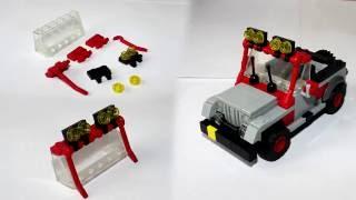 Lego Jeep Wrangler from Jurassic Park - Instructions