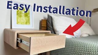 Floating Nightstand Installation Instructions