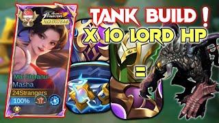 EXP NEW MASHA TANK BUILD = x10 LORD HP!! INSANE RANK MATCH EVER!!