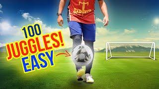 Learn to JUGGLE to 100 Easy! Football Ball Control - How To Juggle a Football