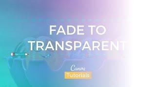 Canva: Create a gradient that fades to transparent