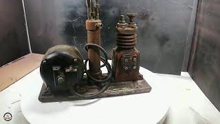 Vintage 1950 Devilbiss Air Compressor restoration