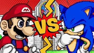 M.U.G.E.N. Battles | Mario vs Sonic | Super Mario vs Sonic the Hedgehog