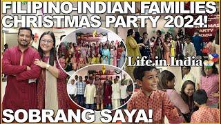 LIFE in INDIA: FILIPINO-INDIAN FAMILIES CHRISTMAS PARTY 2024! SOBRANG SAYA!