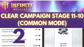 Infinite Magicraid Game | Clear Campaign Stage 11-10 Under Common|Tapjoy Offer | Tips & Tricks