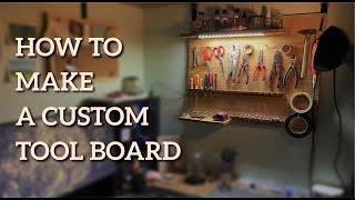 DIY - How to make a custom tool board - Làm giá treo đồ bàn làm việc