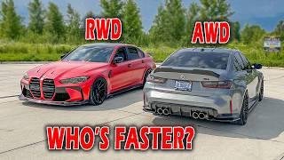 BMW G80 M3 DRAG RACING! *RWD VS AWD*