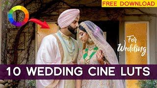 FREE 10 Cinematic Luts | For Wedding | How to apply Luts in Adobe Premiere Pro & Davinci resolve