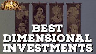 BEST DIMENSIONAL INVESTMENTS GUIDE! [MICHAEL - AFK ARENA]