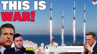 US Space Force Joins CALI's Gov Denied More SpaceX Launches. Elon Musk SUED...