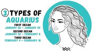 Different Types of Aquarius Personality || Understanding Aquarius Decans #aquarius