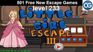 [Walkthrough] 501 Free New Escape Games level 233 - Little girl escape 3 - Complete Game