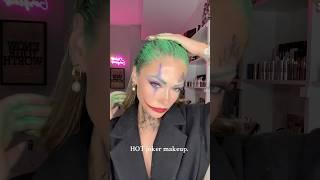 HOT joker makeup tutorial for Halloween 2024!  full tutorial coming later today  #jokermakeup