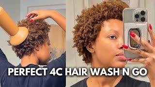 The BEST Wash and Go for 4C NATURAL HAIR (all curl types tbh)