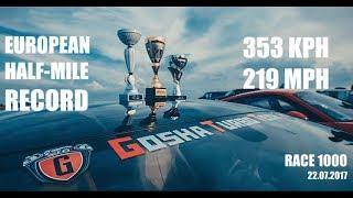 NEW EUROPEAN HALF-MILE RECORD! 353 KPH / 219 MPH GOSHA TURBO TECH