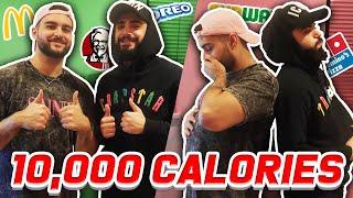 10,000 CALORIE CHALLENGE BATTLE | Jad and Nxcci