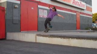 Skateboarding - Ryan Cho lipslide to some kinda of blunt slide - quick clip