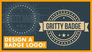 How to create a BADGE LOGO in Illustrator CC!