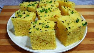अचूक प्रमाणासह,सोप्या पद्धतीने परफेक्ट नायलॉन खमण-Detail Recipe | nylon khaman dhokla recipe