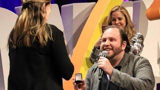 Man Proposes on Stage in Front of Shocked Celebrities