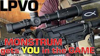 BEST VALUE 1-10 LPVO (Low Power Variable Optic) First Look || Monstrum Tactical Panzer