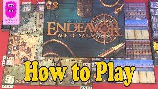 Endeavor: Age of Sail, How to play (In English, board game, medium game)