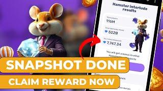 SNAPSHOT DONE! Claim Your REWARD NOW!! Hamster Kombat Season 2 Hamsterverse 