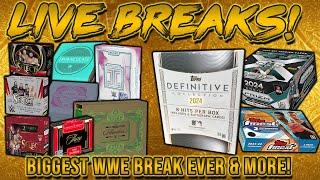 BIGGEST WWE BREAK EVER!! | Plus Definitive MLB + Finest NBA + Prizm NFL & More (RGL 3721-3733)